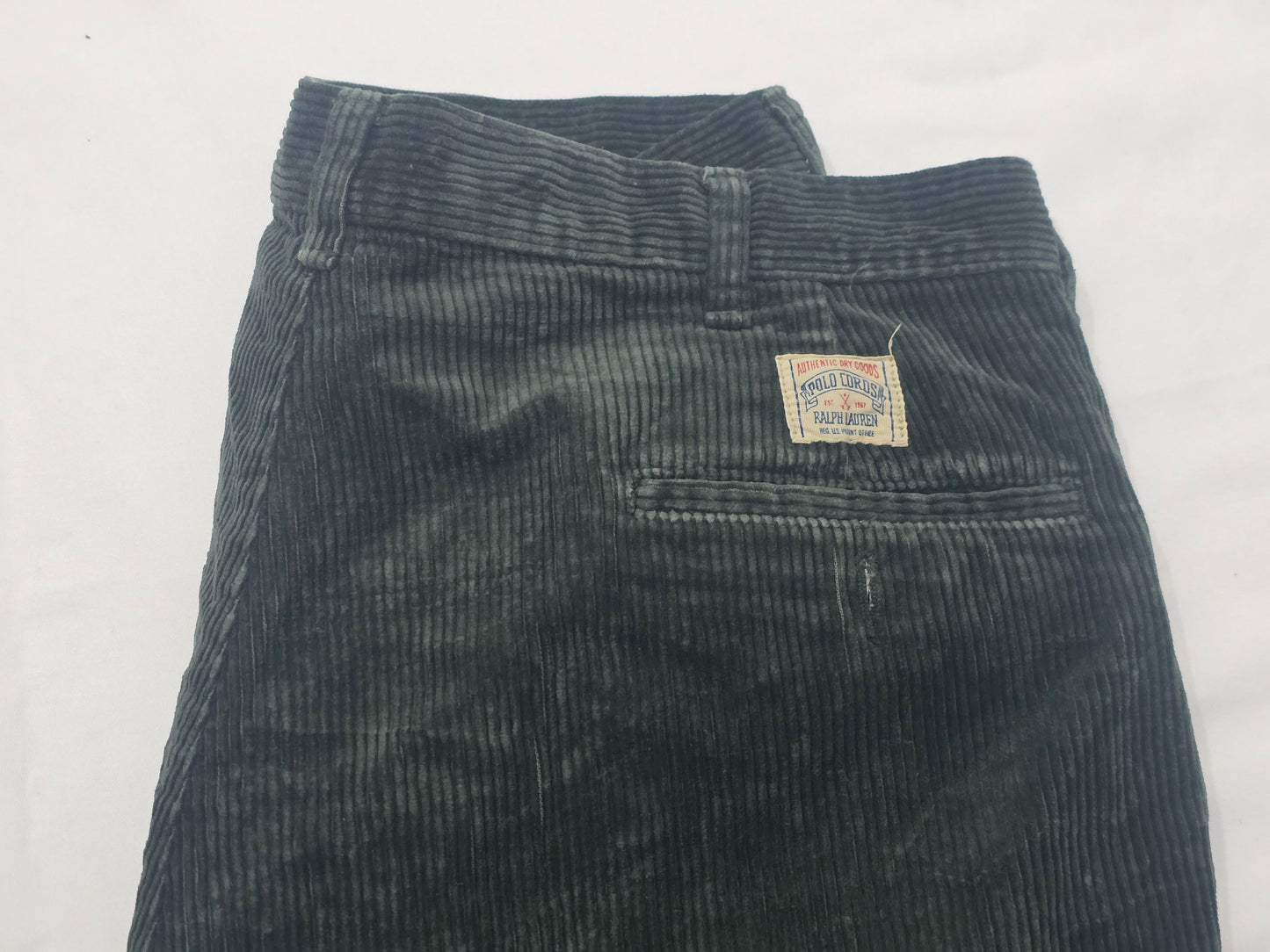 Pantalon Pana Ralph Lauren 35x32 Verde