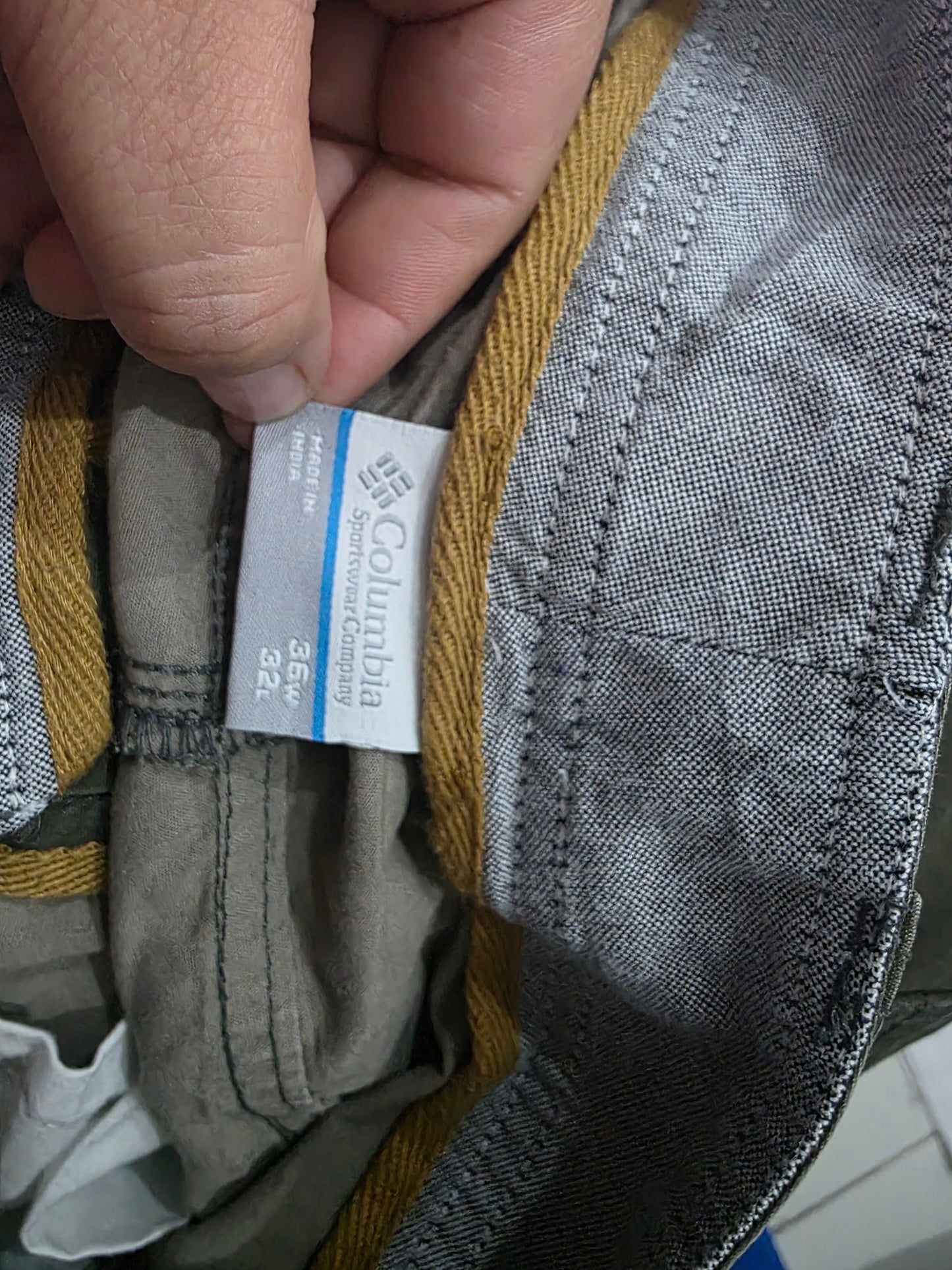 Pantalon Recto Columbia 36x32 Verde