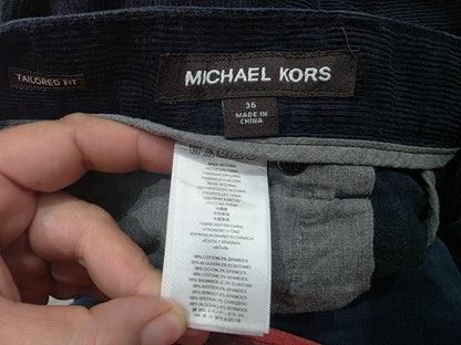 Pantalon Pana Tailored Fit Michael Kors 36 Azul