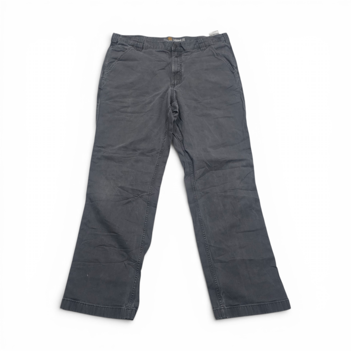 Pantalon Relaxed Fit Carhartt 38x32 Gris Deslavado