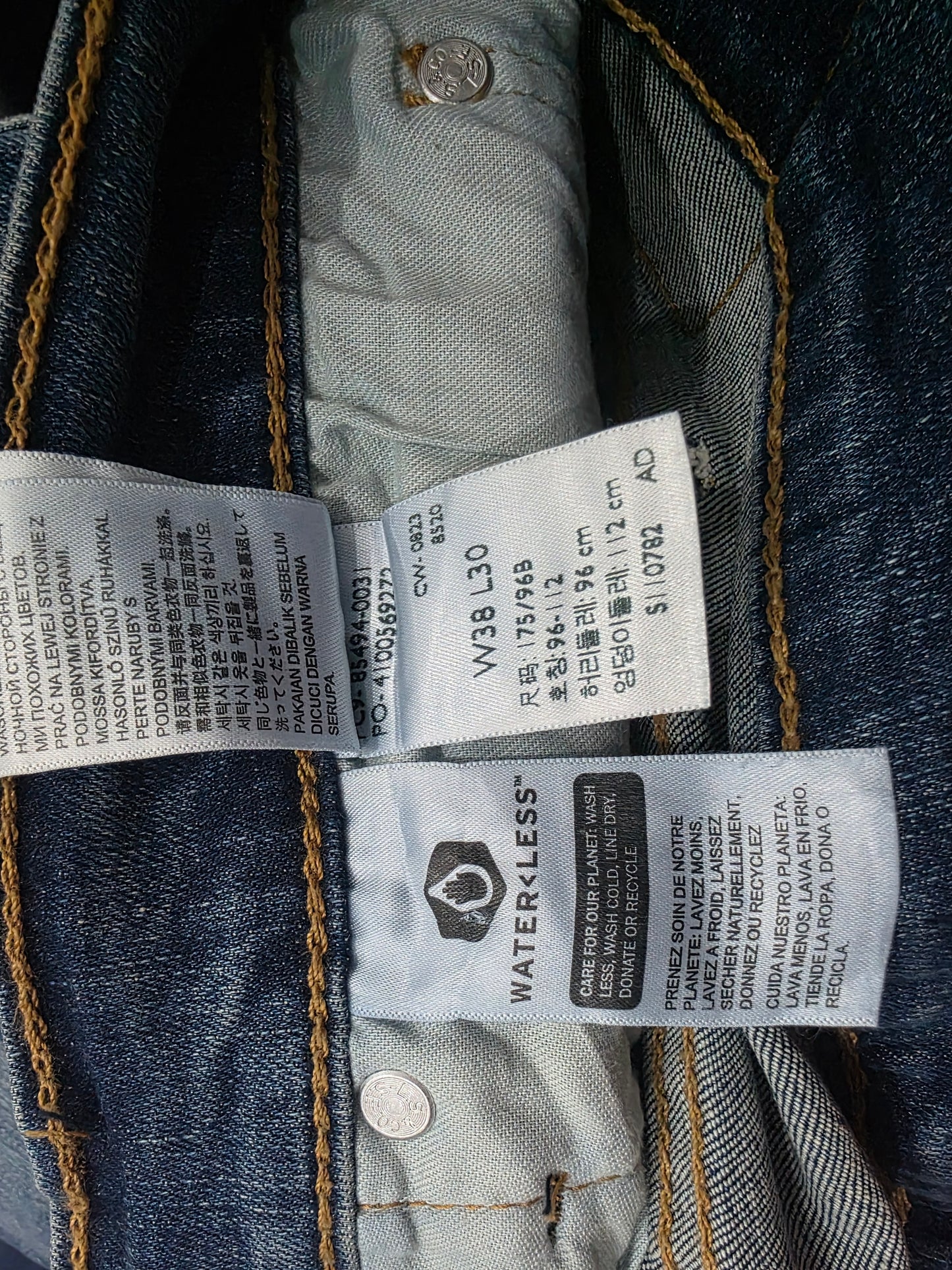 Pantalon Recto Levis 531 38x30 Azul