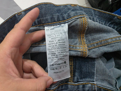 Pantalon Relaxed Fit Carhartt 38x34 Azul