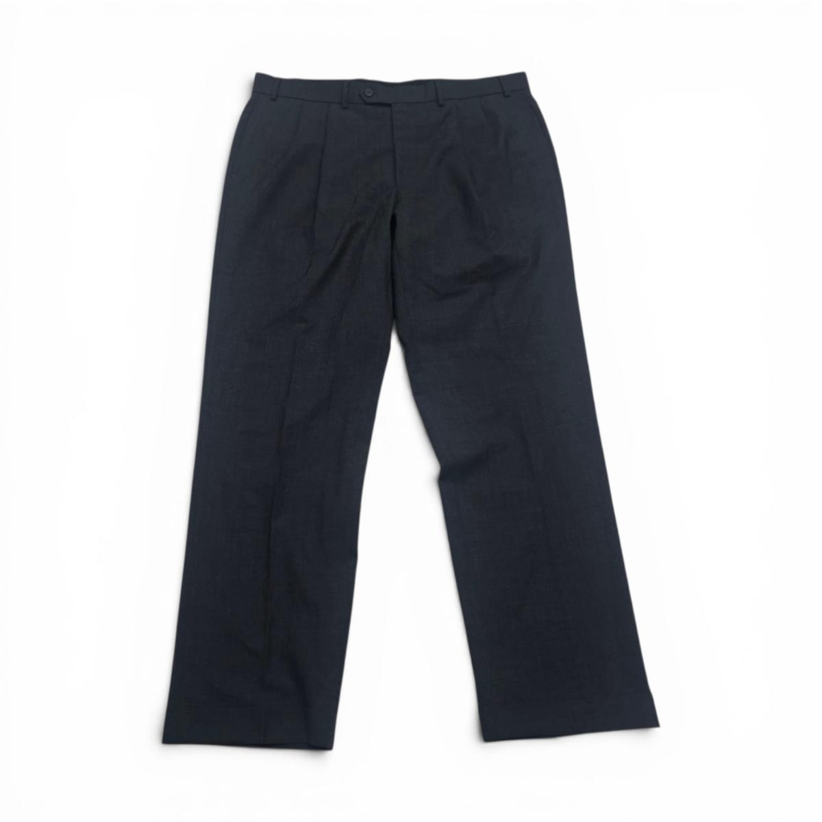 Pantalon Recto De Vestir Ralph Lauren 38x32 Gris Oscuro