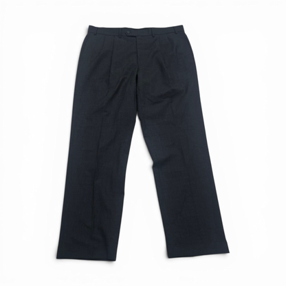 Pantalon Recto De Vestir Ralph Lauren 38x32 Gris Oscuro