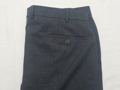 Pantalon Recto De Vestir Ralph Lauren 38x32 Gris Oscuro
