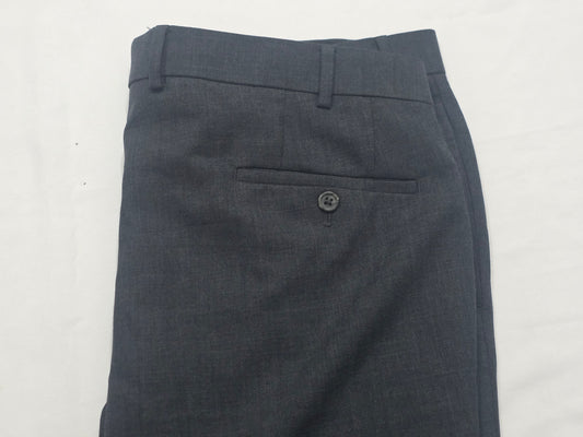 Pantalon Recto De Vestir Ralph Lauren 38x32 Gris Oscuro