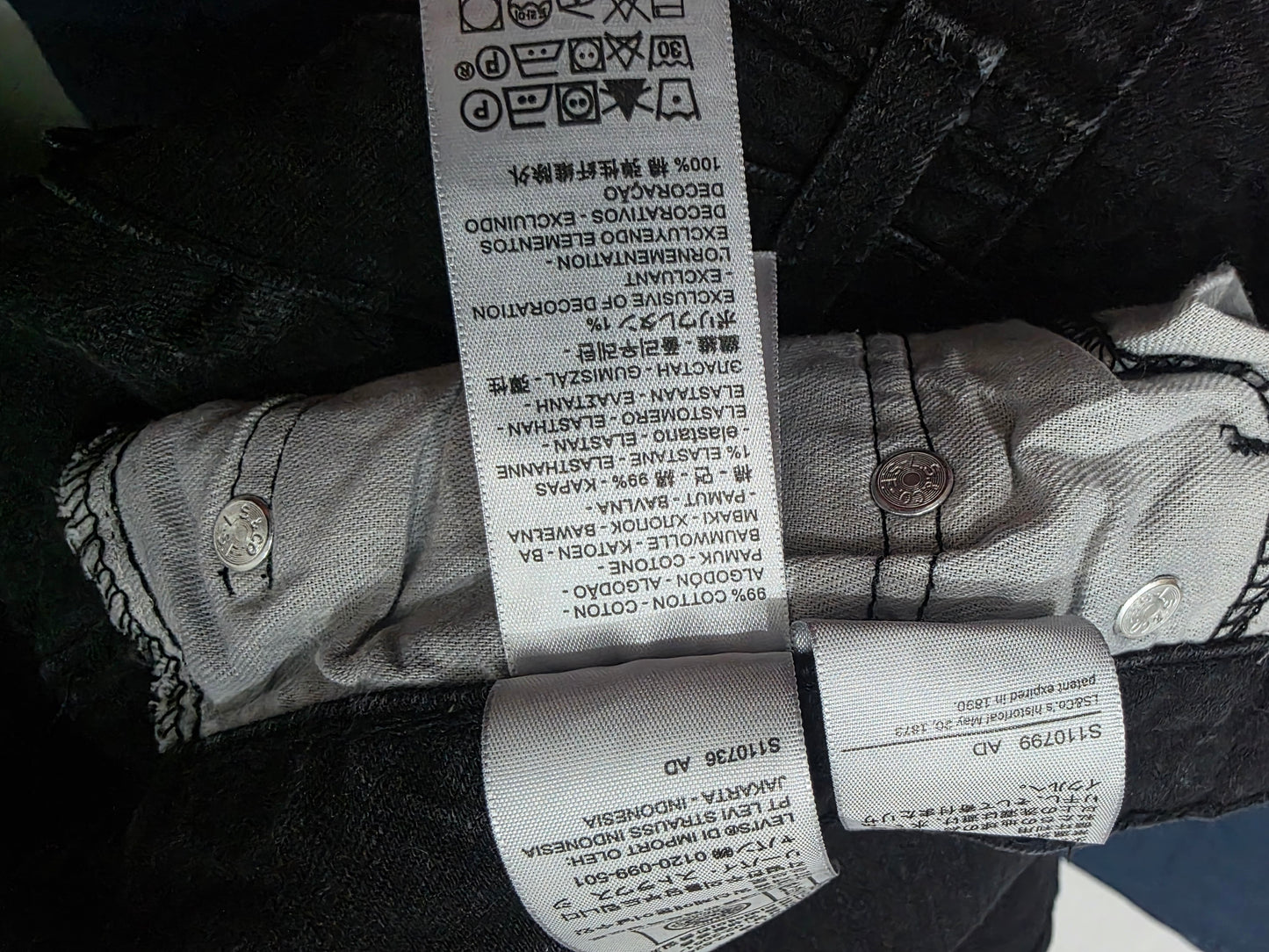 Pantalon Slimfit Levis 511 40x30 Negro