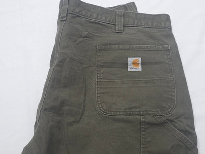 Pantalon Relaxed Fit Carhartt 42x30 Verde Deslavado