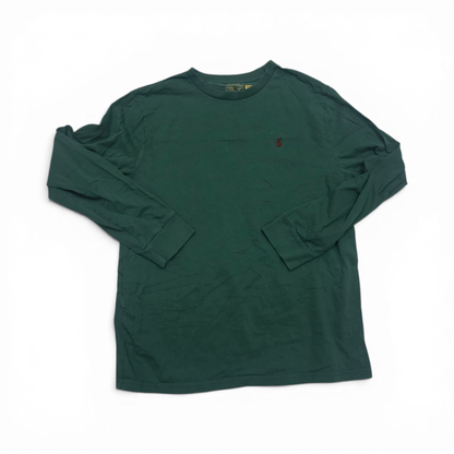 Playera Ralph Lauren Adolescente Xl 18-20 Verde Pony Vino