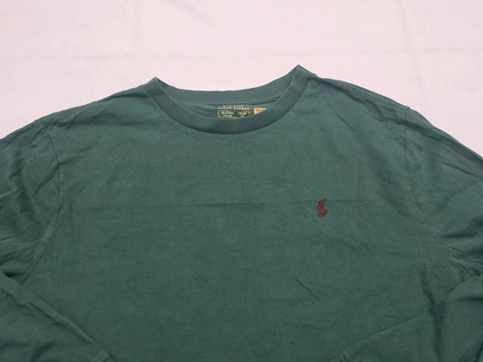 Playera Ralph Lauren Adolescente Xl 18-20 Verde Pony Vino
