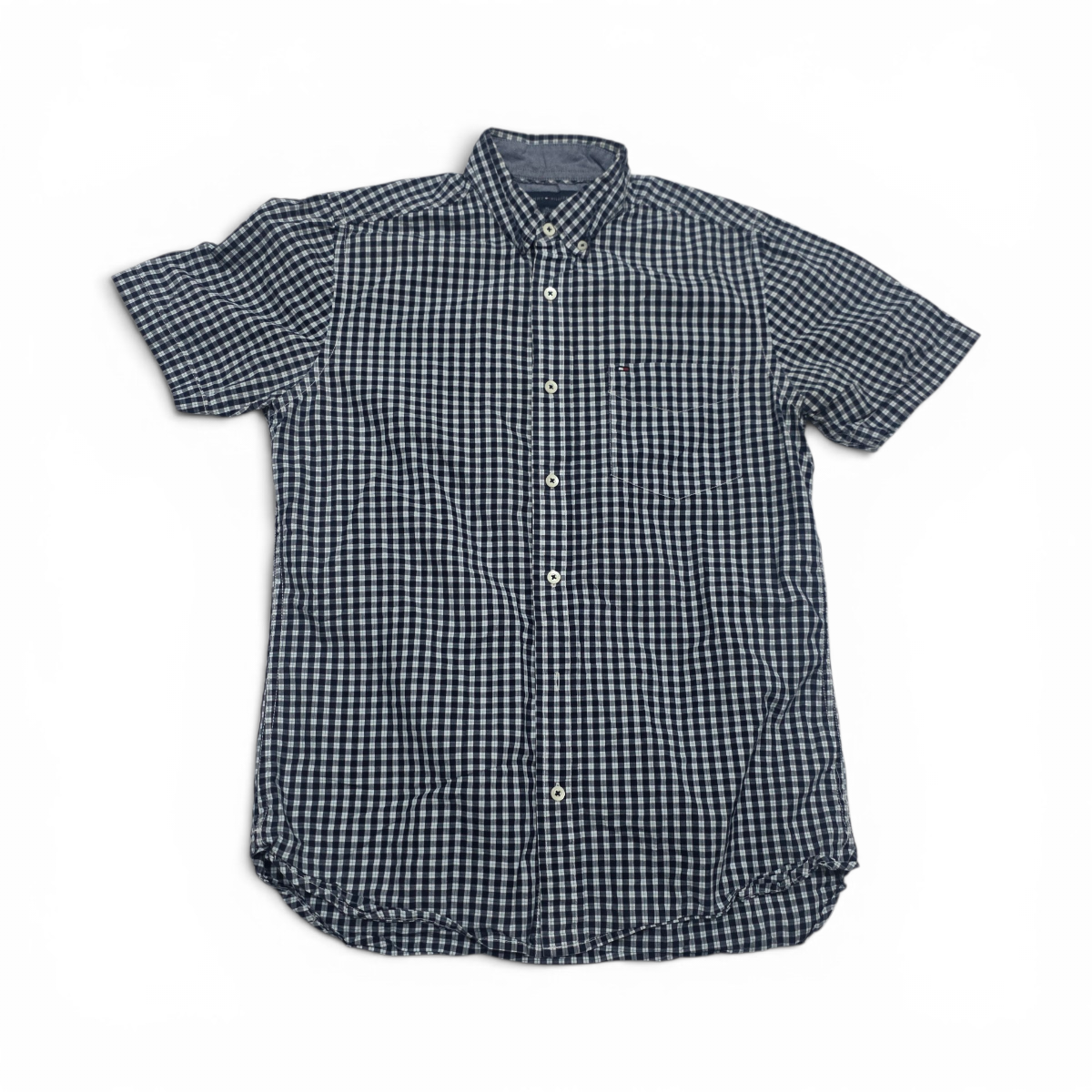 Camisa Classic Fit Tommy Hilfiger Xchico Xs Cuadro Azul