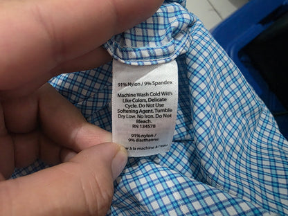 Camisa Classic Fit Vineyard Vines Performance Chico S Azul