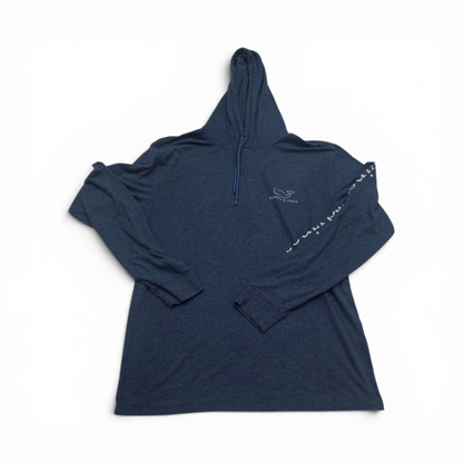 Playera Con Gorro Vineyard Vines Chico S Azul Manga Larga