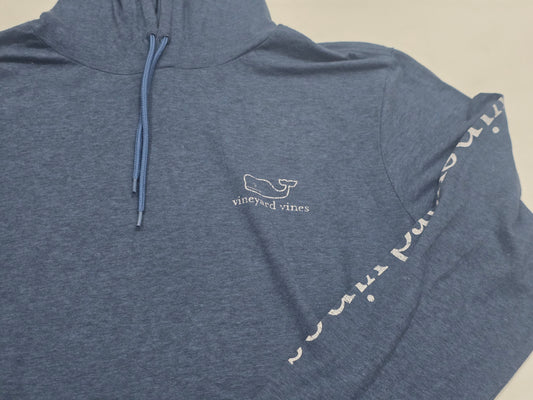 Playera Con Gorro Vineyard Vines Chico S Azul Manga Larga