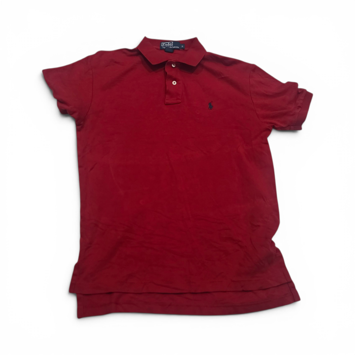 Playera Polo Ralph Lauren Chica S Roja Pony Azul