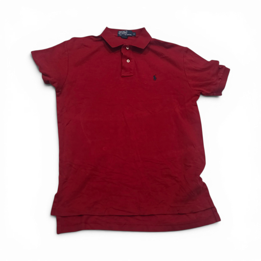 Playera Polo Ralph Lauren Chica S Roja Pony Azul