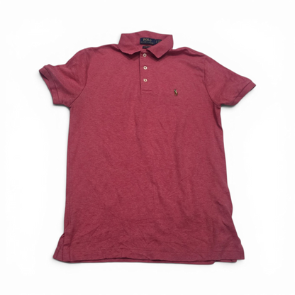 Playera Polo Custom Slimfit Ralph Lauren Chico S Coral