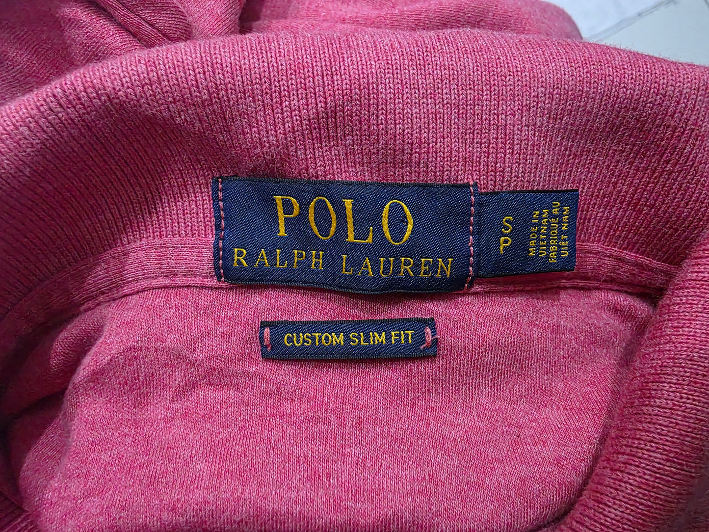 Playera Polo Custom Slimfit Ralph Lauren Chico S Coral