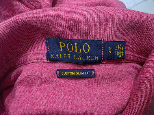 Playera Polo Custom Slimfit Ralph Lauren Chico S Coral