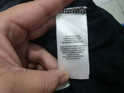 Playera Ralph Lauren Chico S Negro Con Blanco
