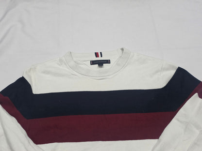 Sueter Tommy Hilfiger Chico S Blanco, Azul Y Vino