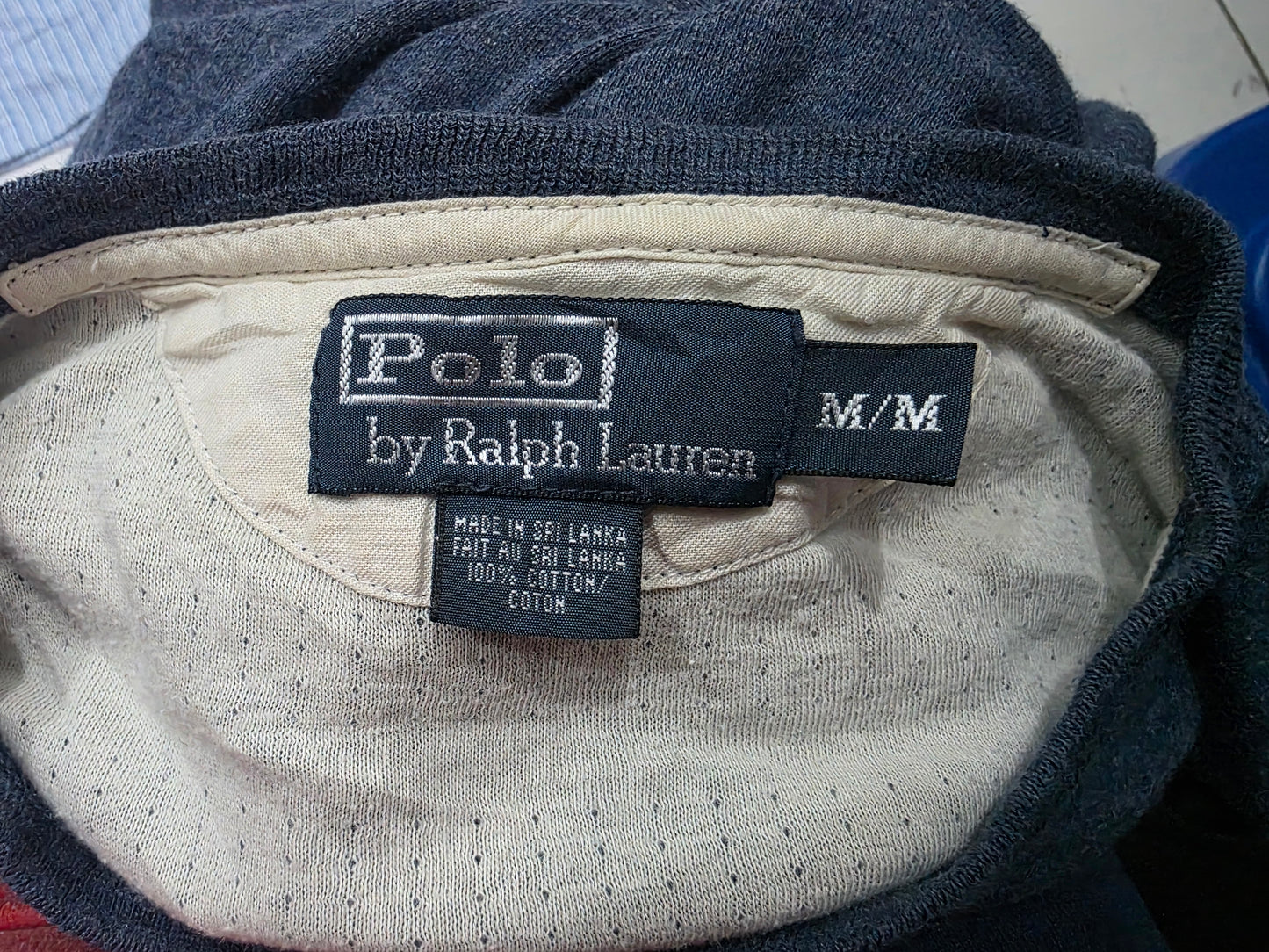 Playera Manga Larga Ralp Lauren Mediana M Azul
