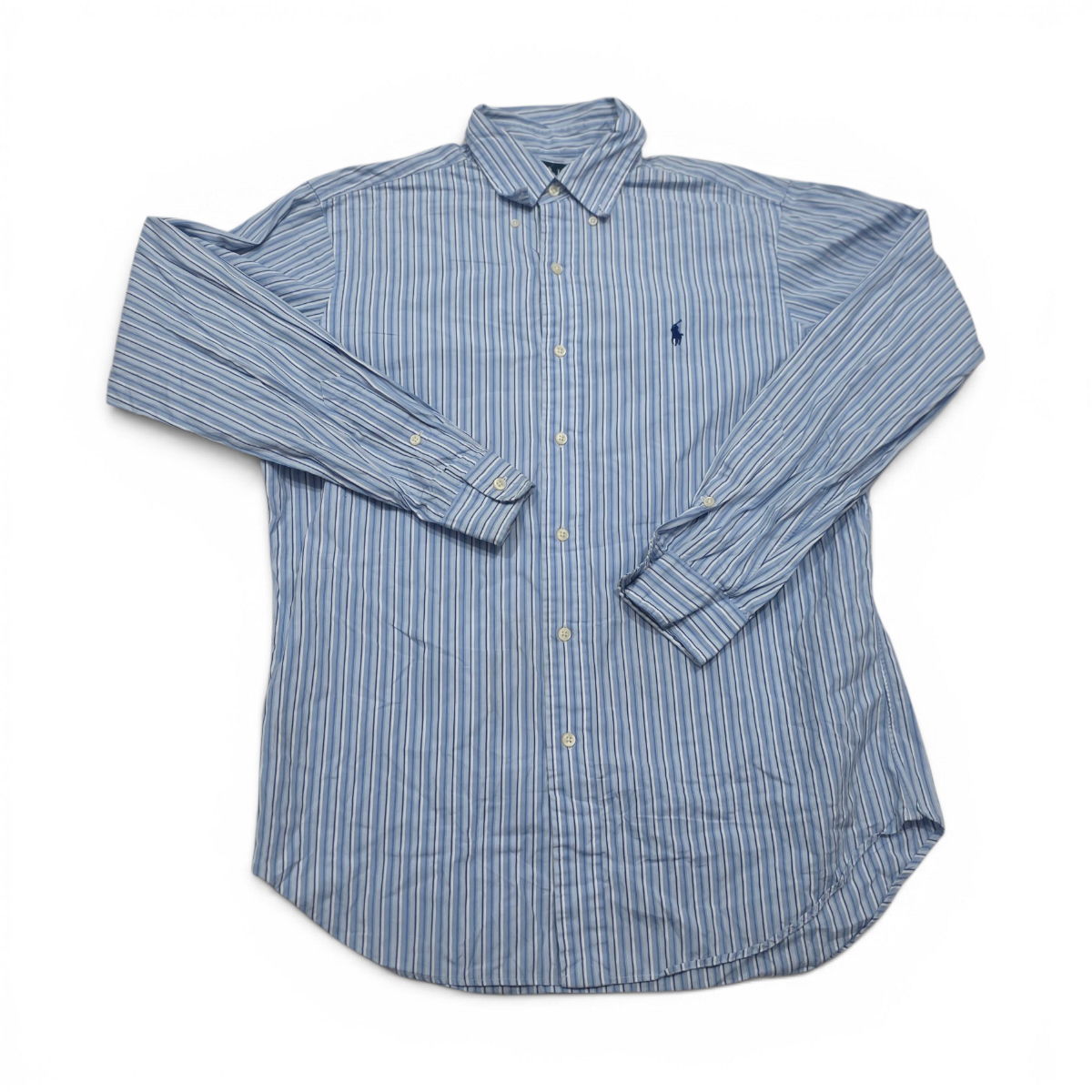 Camisa Classicfit Ralph Lauren Medianam Azul Claro Pony Azul
