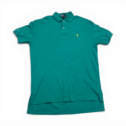 Playera Polo Ralph Lauren Mediana M Turquesa Pony Amarillo