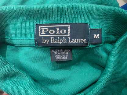 Playera Polo Ralph Lauren Mediana M Turquesa Pony Amarillo
