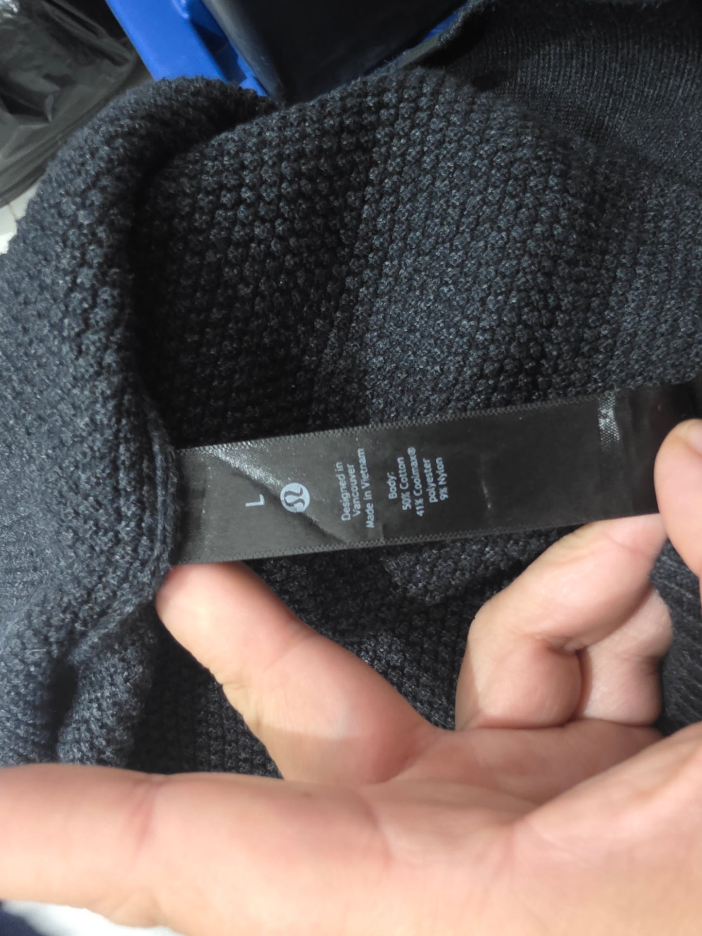 Sueter Lululemon Grande L Negro