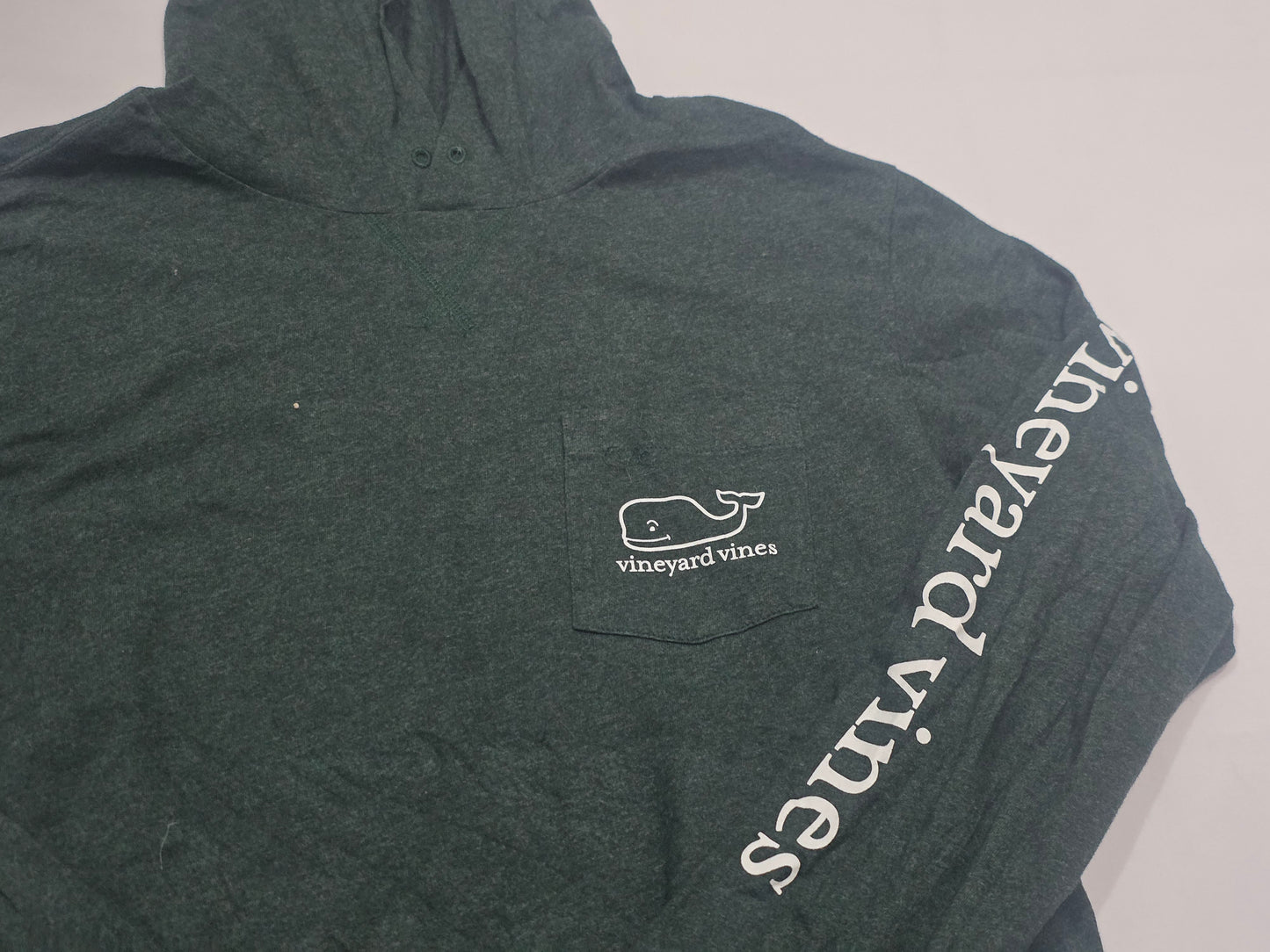 Playera Con Gorro Vineyard Vines Medianam Verde Manga Larga