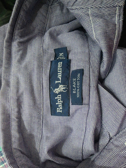 Camisa Blake Ralph Lauren Mediana M Cuadro Lila Pony Colores