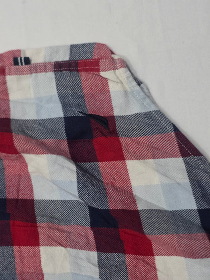 Camisa Nautica Mediana M Cuadro Azul Y Rojo