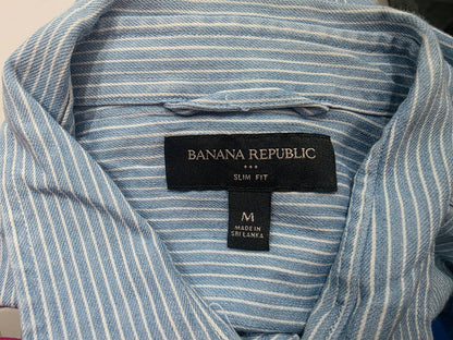 Camisa Slimfit Banana Republic Mediana M Azul