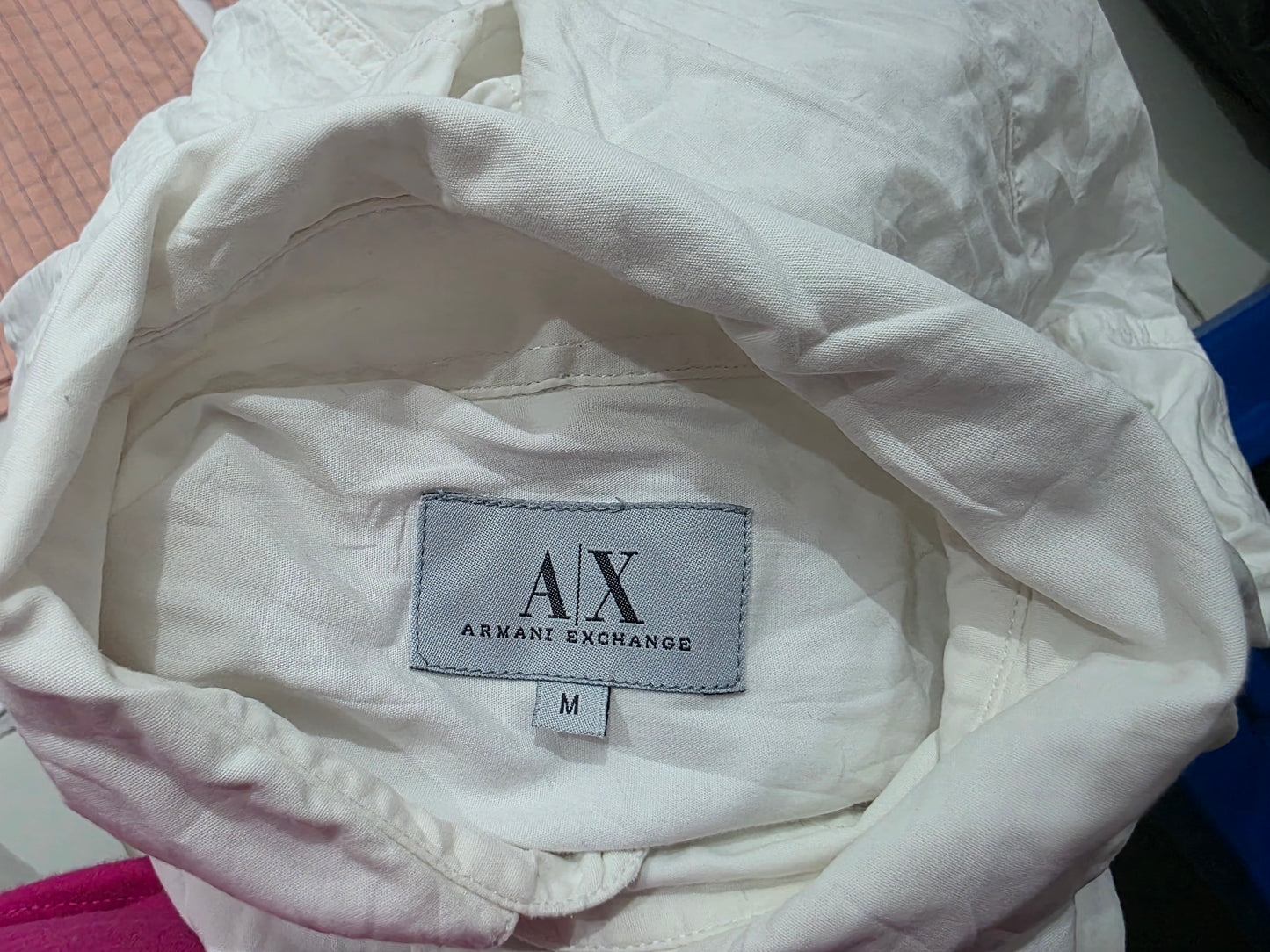 Camisa Armani Exchange Mediana M Blanca