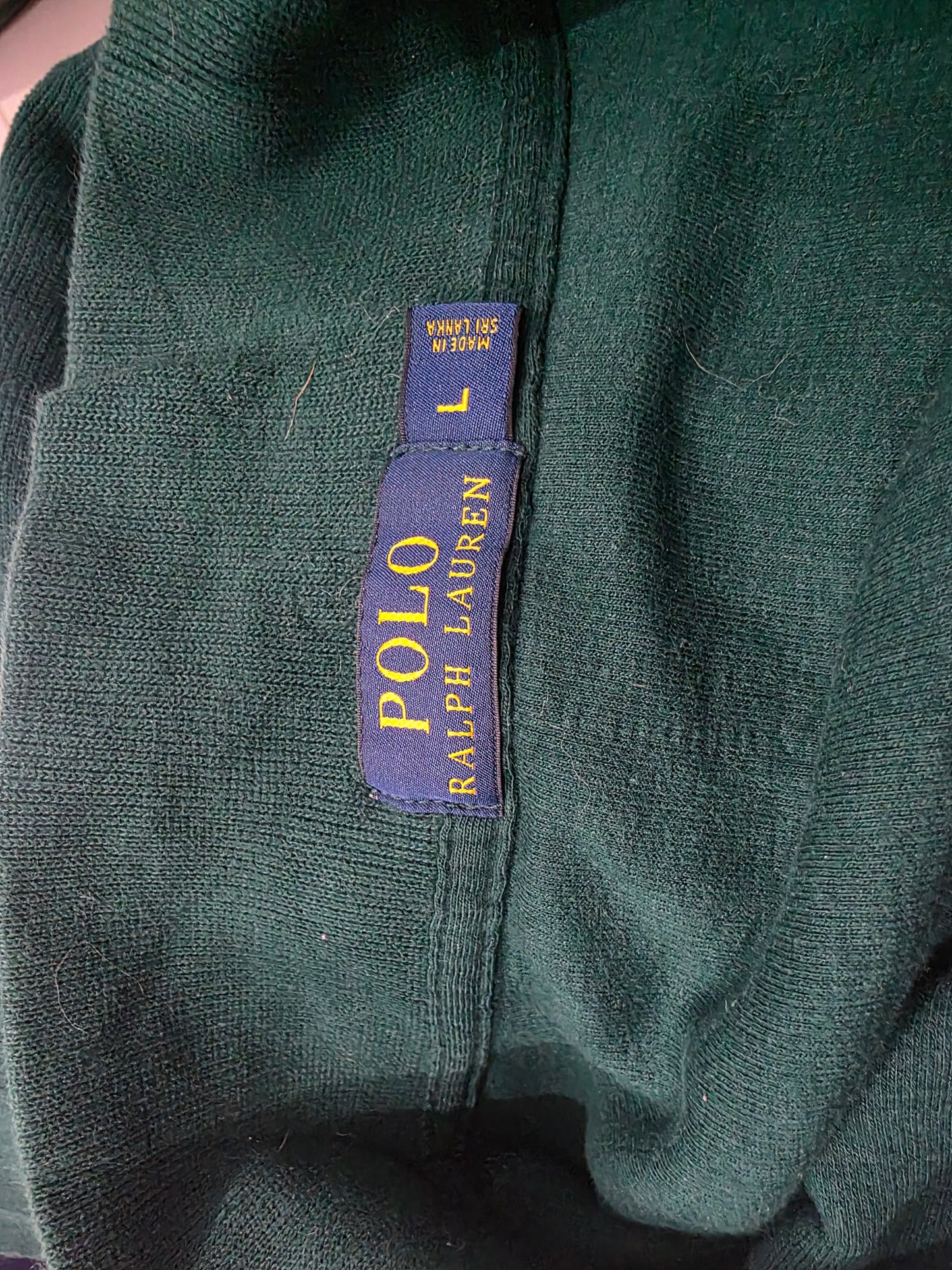 Sueter Ralph Lauren Grande L Verde Deslavado Pony Morado