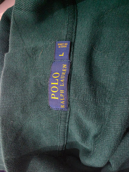 Sueter Ralph Lauren Grande L Verde Deslavado Pony Morado