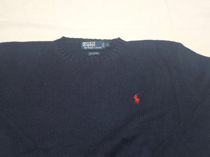 Sueter Ralph Lauren Grande Azul Marino Pony Rojocuello Redon