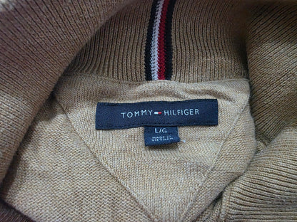 Sueter Tommy Hilfiger Grande L Cierre Corto Cafe