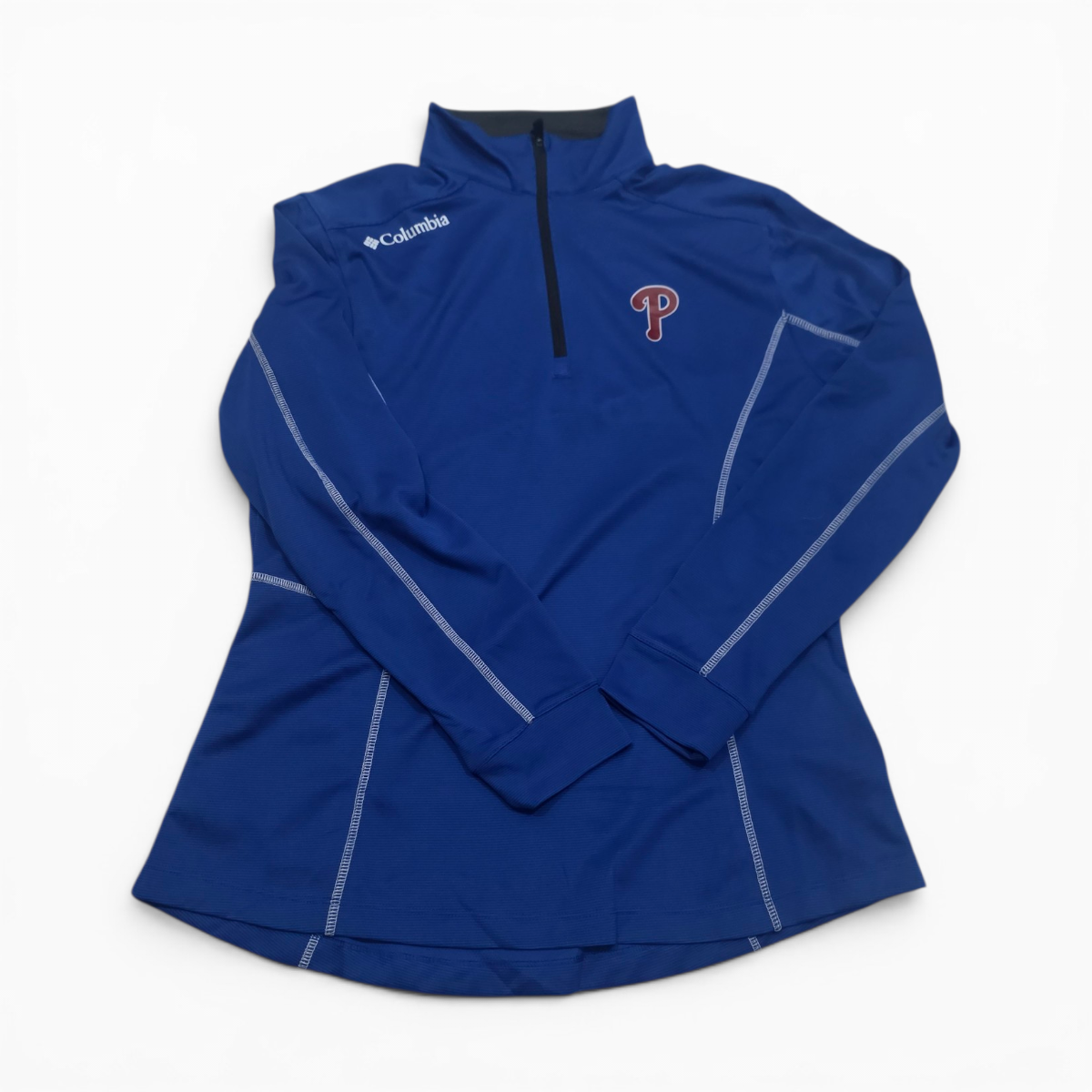 Playera Manga Larga Columbia Golf Grande L Azul