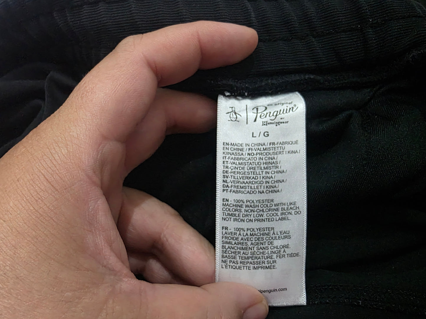 Pants Penguin Sport Grande L Negro