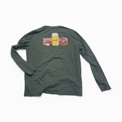 Playera Vineyard Vines Grande L Verde Manga Larga