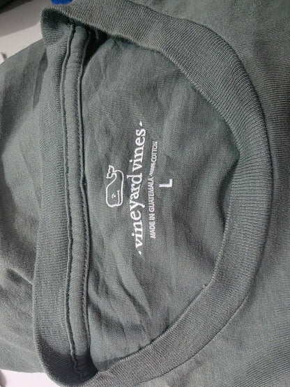 Playera Vineyard Vines Grande L Verde Manga Larga