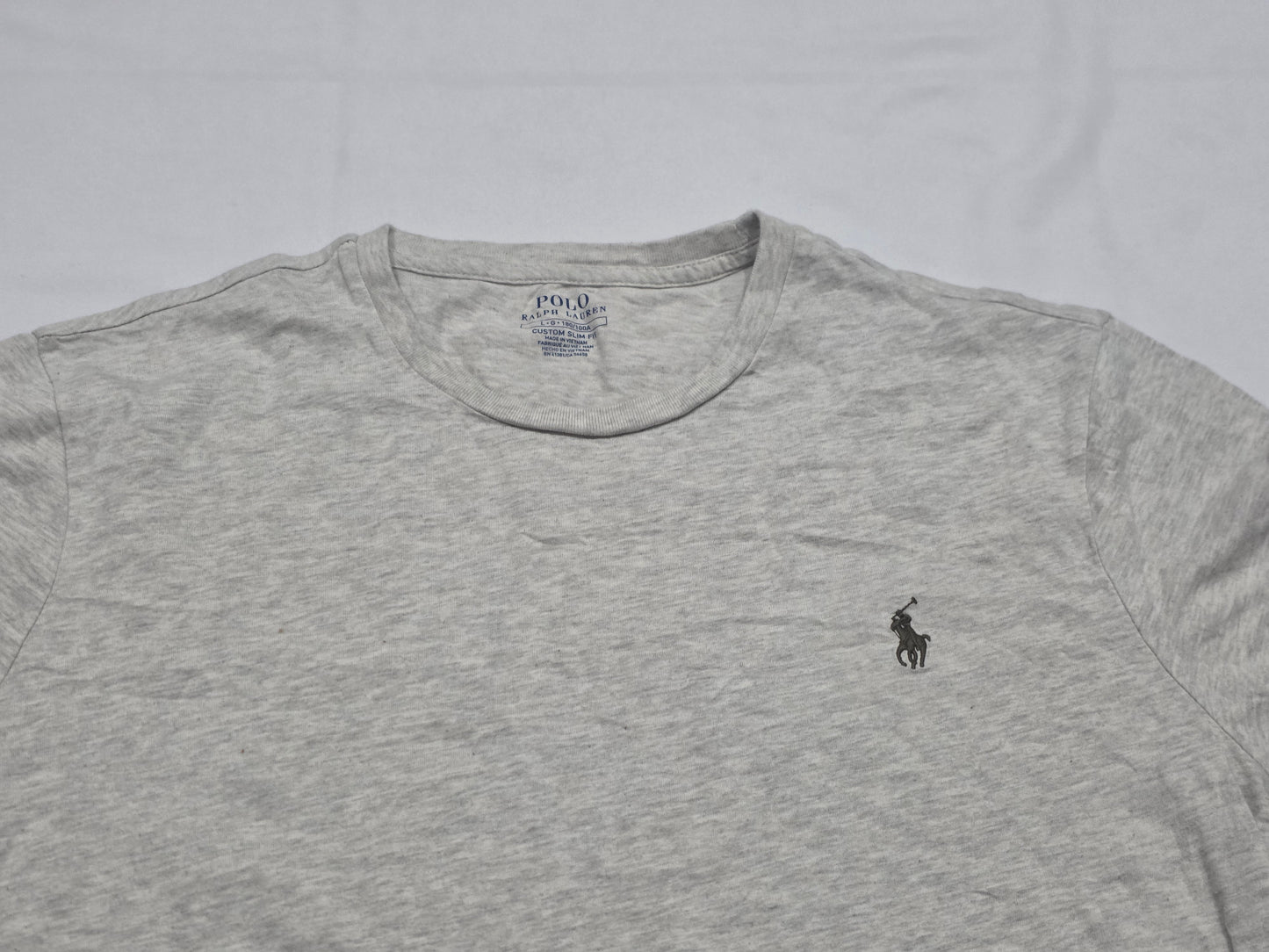 Playera Ralph Lauren Grande L Beige Pony Cafe
