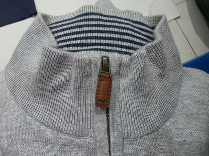 Sueter Vineyard Vines Grande L Gris Cierre Corto