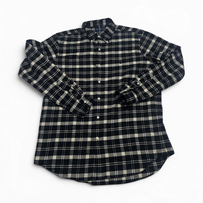 Camisa Franela Ralph Lauren Grande L Cuadro Negro