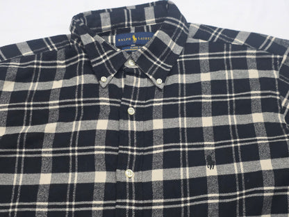 Camisa Franela Ralph Lauren Grande L Cuadro Negro