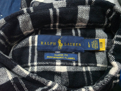 Camisa Franela Ralph Lauren Grande L Cuadro Negro