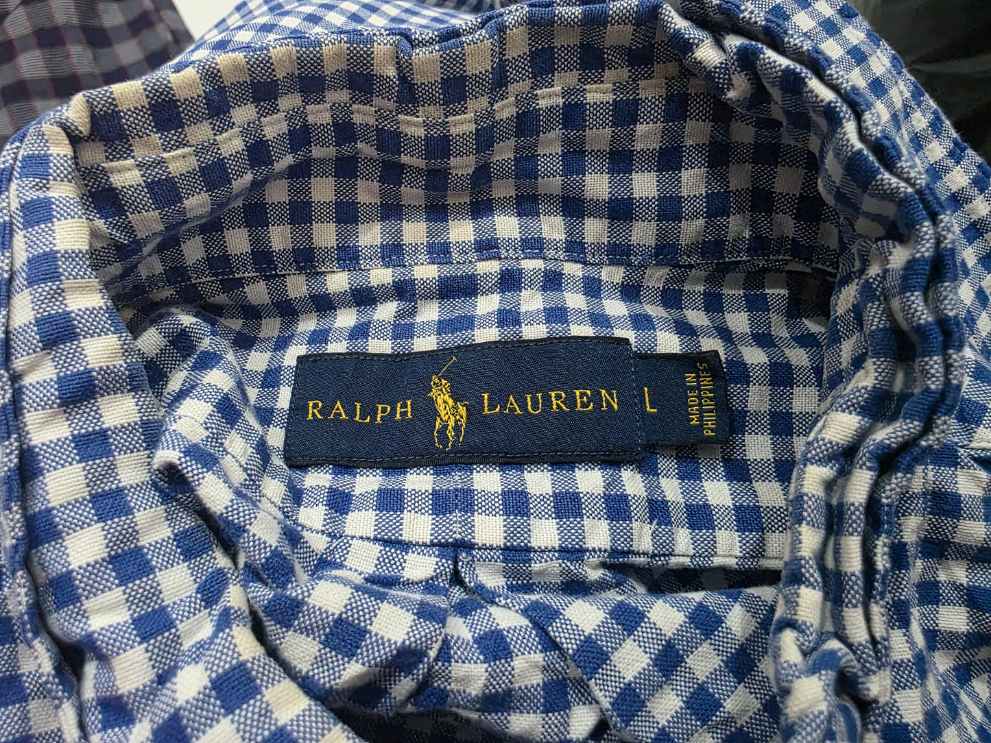 Camisa Ralph Lauren Grande L Azul Cuadros