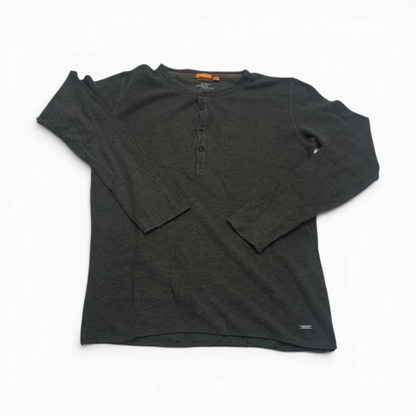 Playera Manga Larga Hugo Boss Grande L Verde
